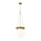 Z-Lite Calhoun Pendant, 1-Light, 13 In.W x 14.75 In.H, Heritage Brass/white opal 7505P13-HBR - alternate 3
